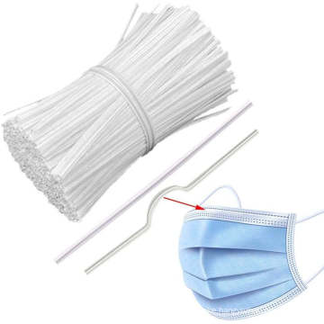 White black 3-5mm PE+  Iron Wire nosewire for masks